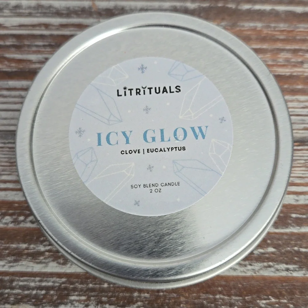 Icy Glow 2oz Candle    .